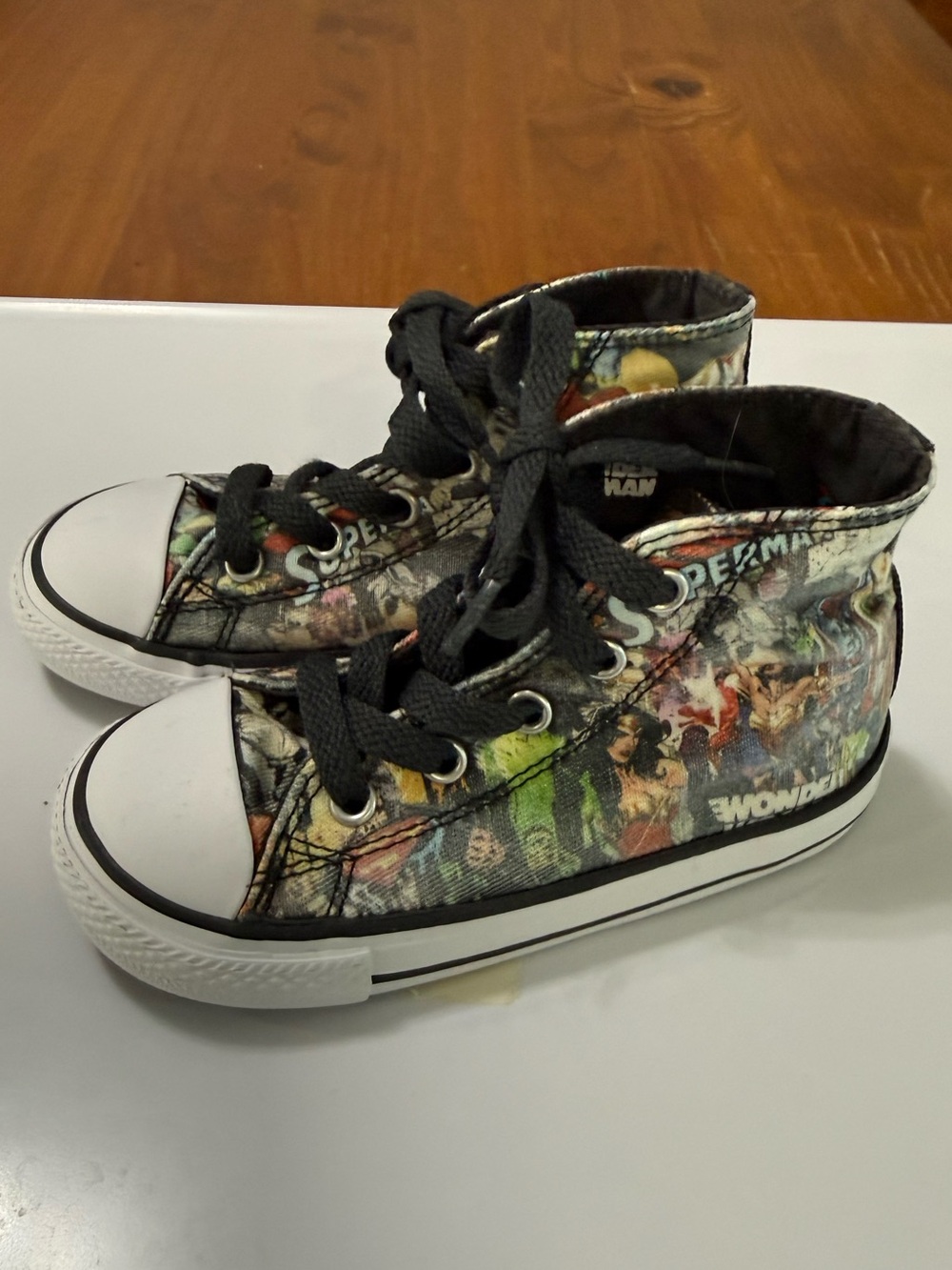 Toddler Sz 8 Justice League Converse Hightop Shoes